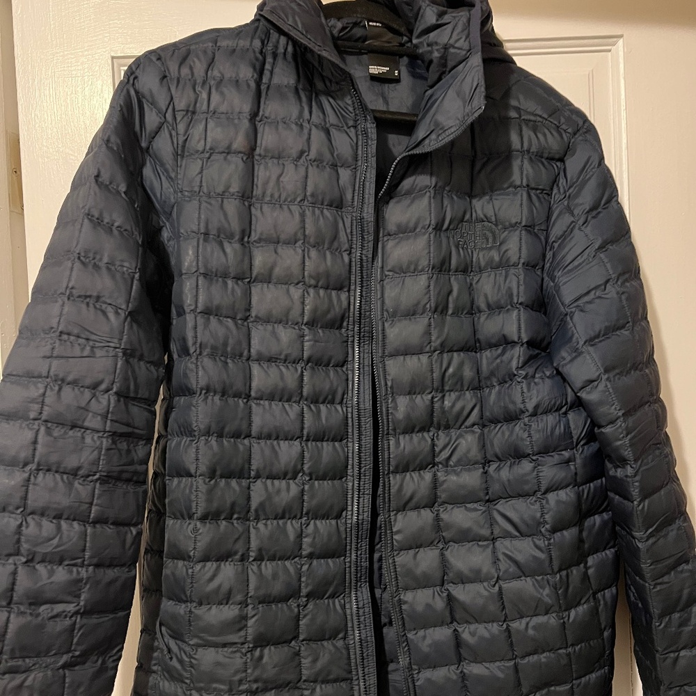 Navy Blue The North Face Thermoball Eco Hoodie Jacket